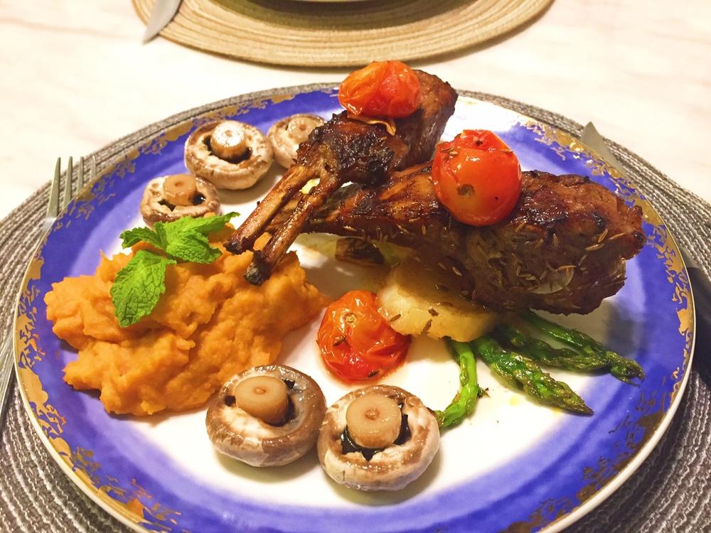 外焦里嫩🍴孜然烤羊排