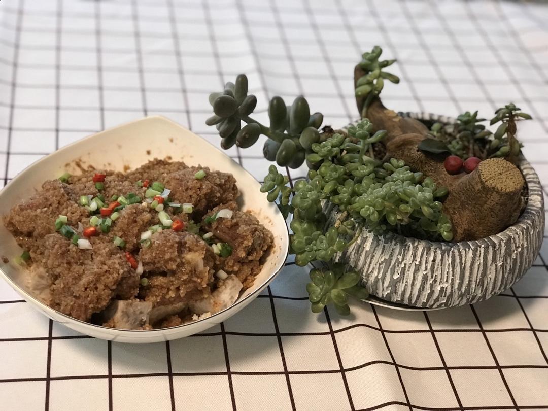 懒人粉蒸排骨（肉）