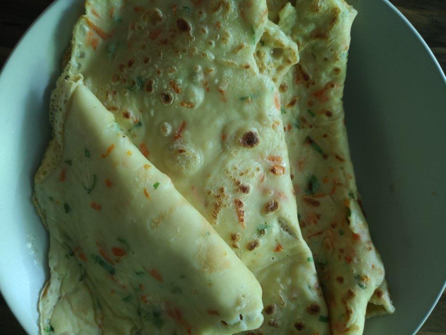 简单快手蔬菜鸡蛋煎饼