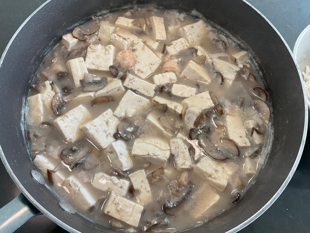 虾仁蘑菇豆腐