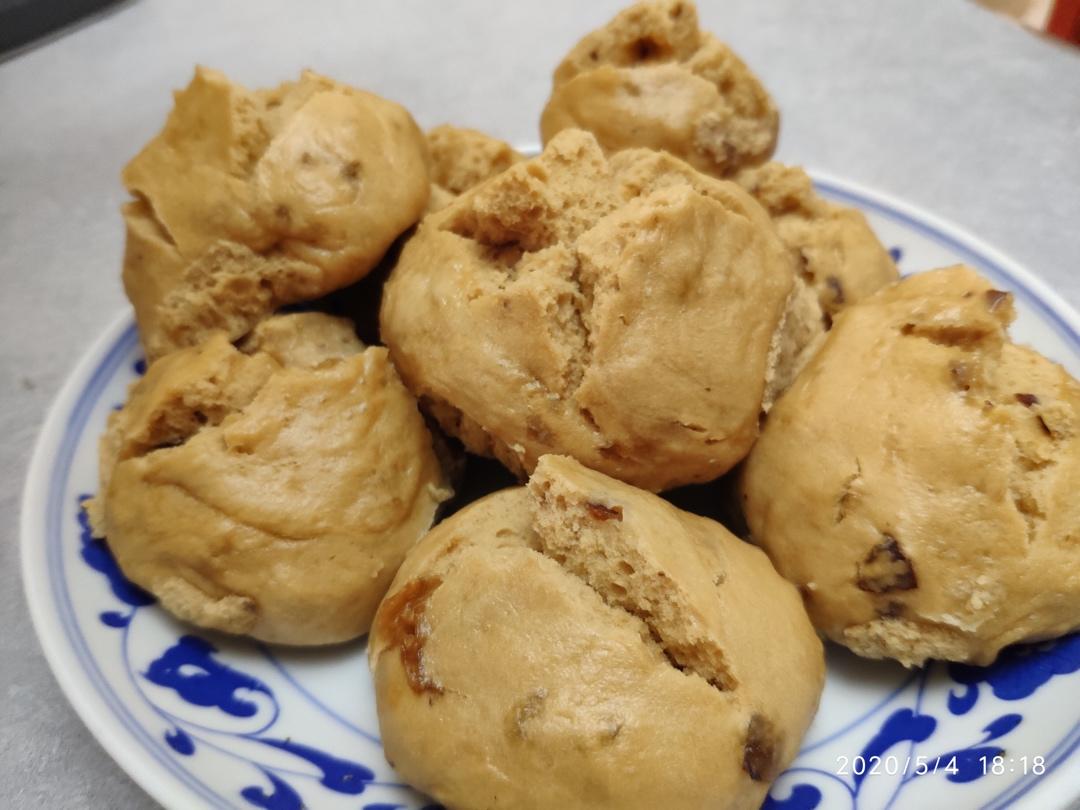 新手也能爆开花的老面红糖大枣开花馒头（泡打粉版or无泡打粉版）
