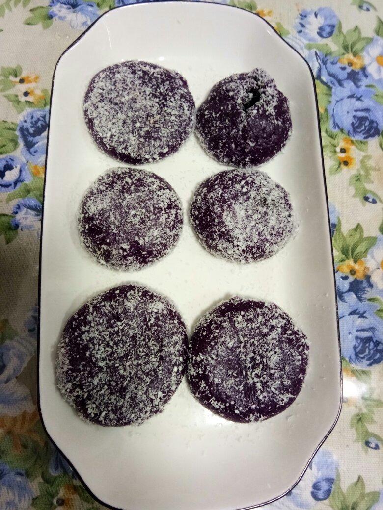 紫薯糯米糍:( 果仁巧克力流心:)