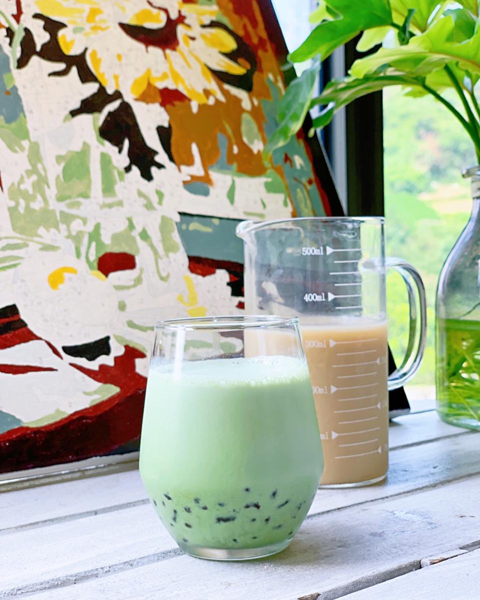 成熟口味抹茶拿铁