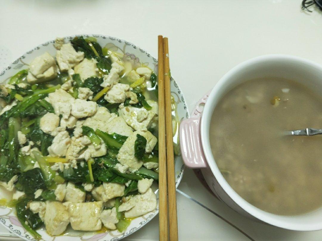 小白菜炒豆腐