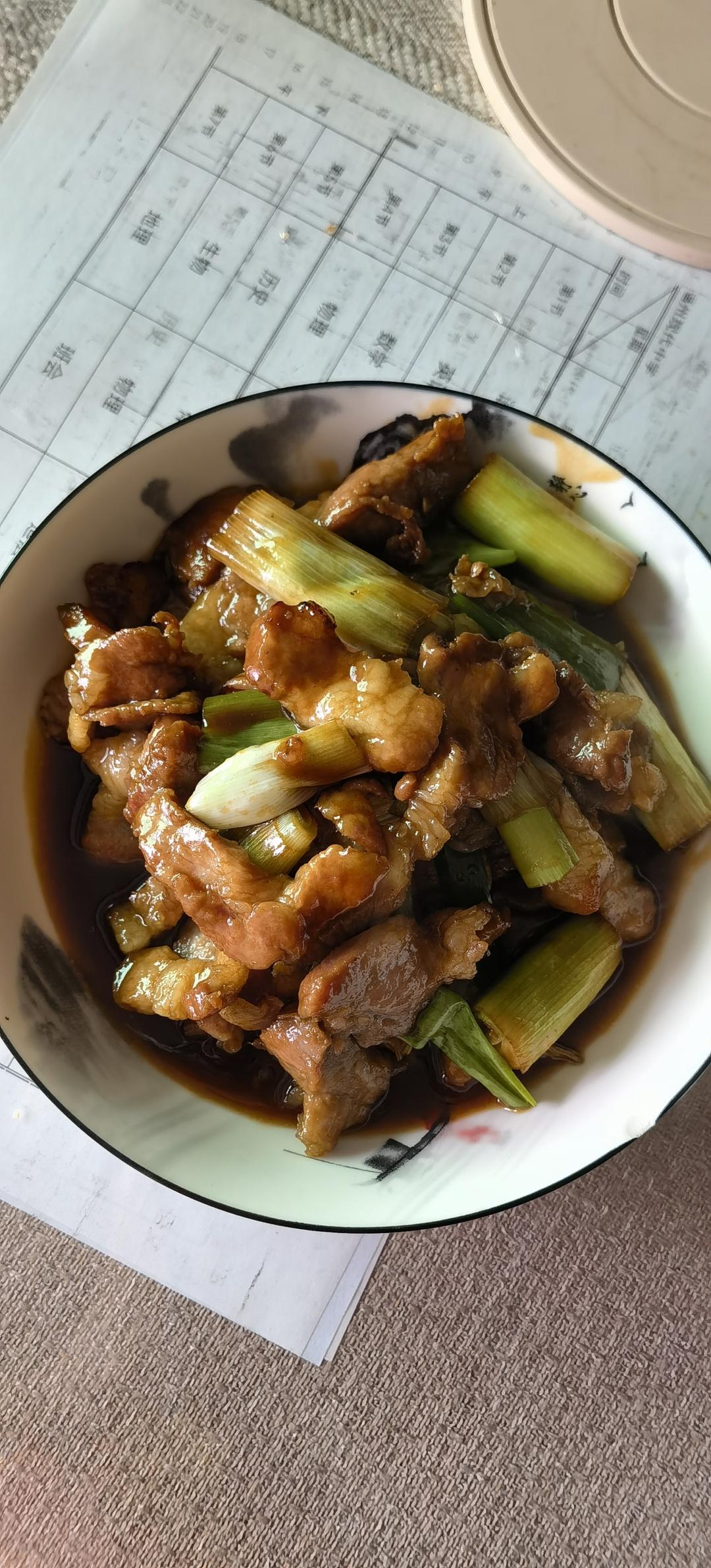 照烧猪排，用梅花肉做