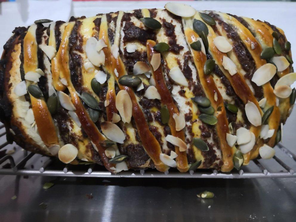 一次成功的豆沙吐司面包