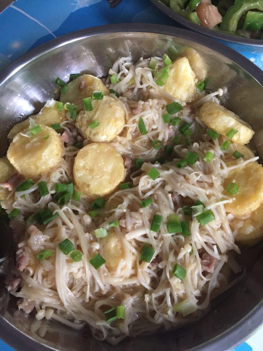 超级下饭菜--金针菇日本豆腐