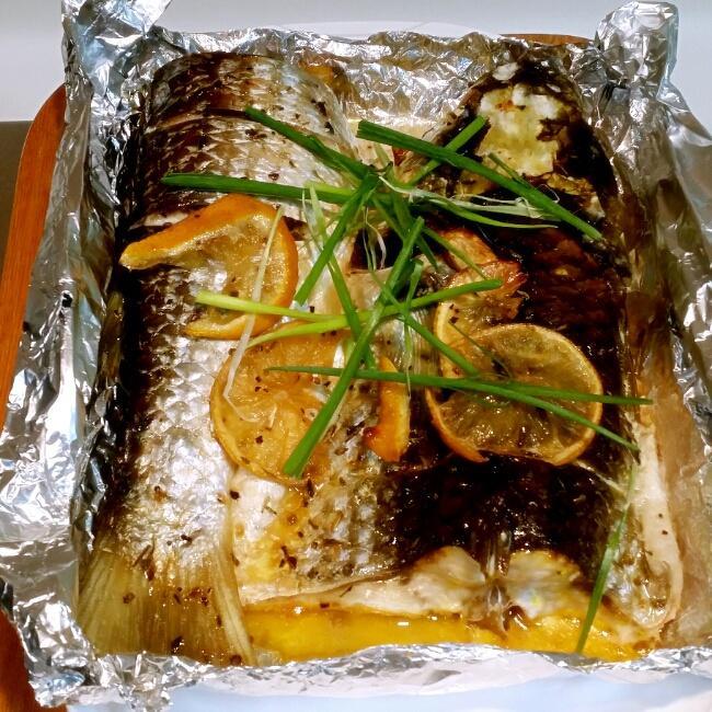 香草柠檬焗乌头鱼的做法