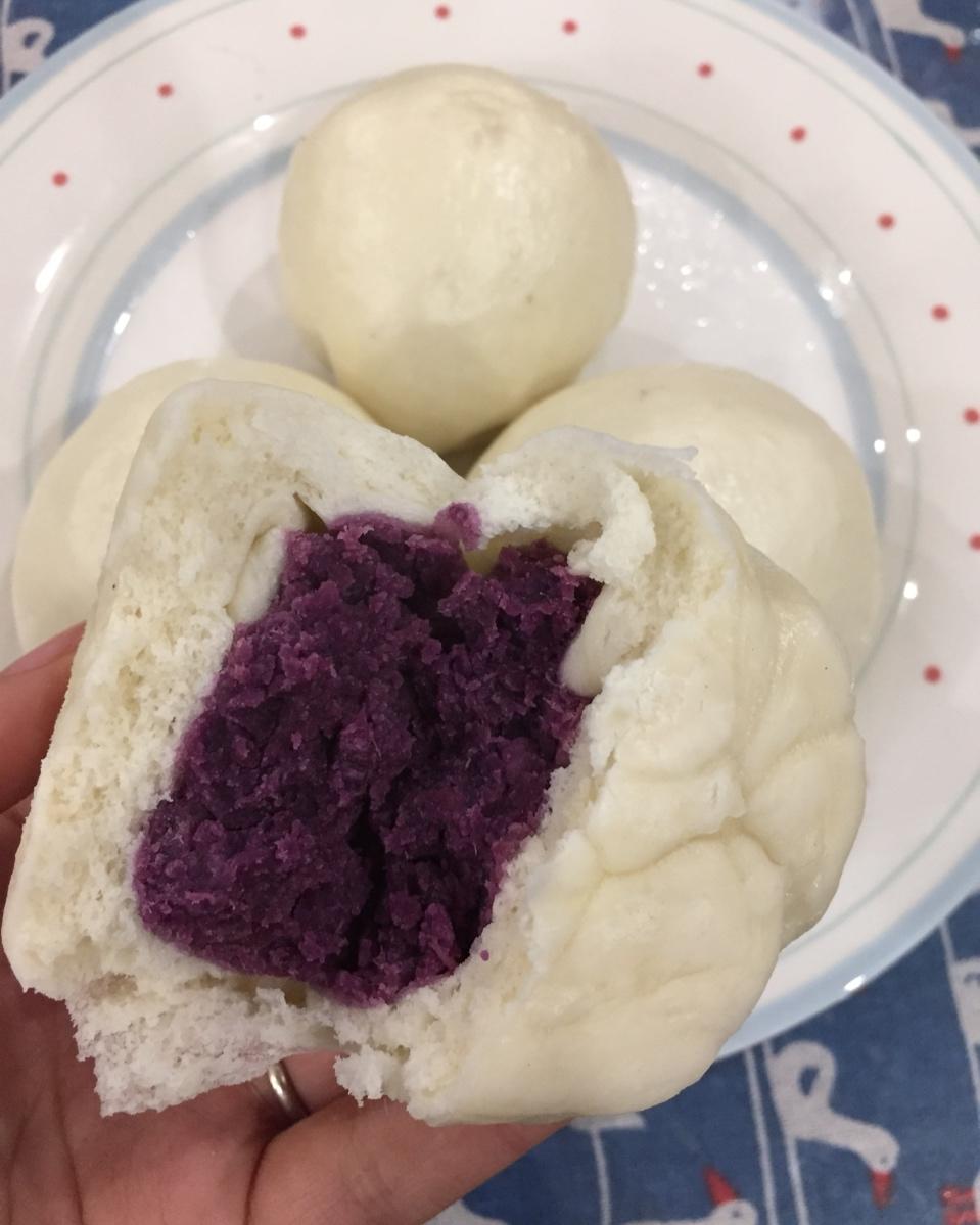 紫薯馅馒头