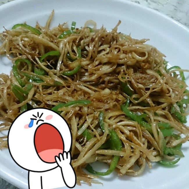 干煸手撕杏鲍菇