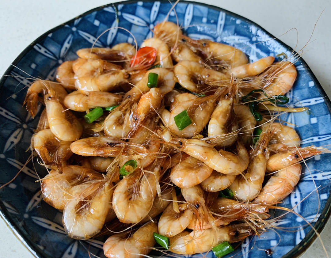 油爆白米虾