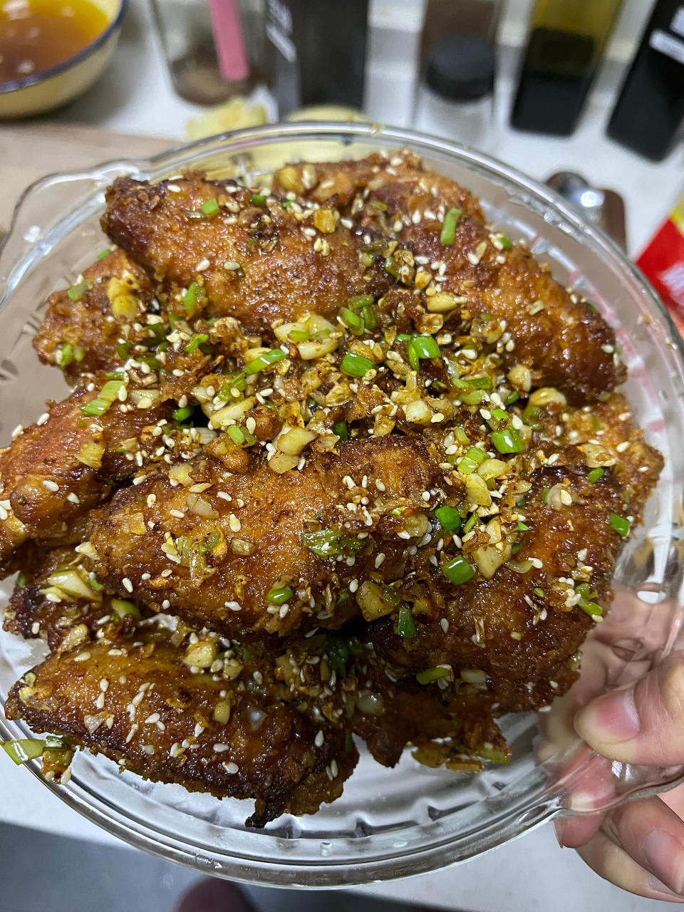 ㊙️外酥里嫩❗️好吃到舔手指的香辣脆皮鸡翅