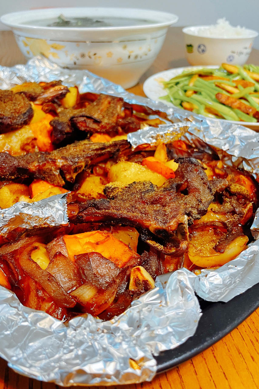 超好吃的烤羊排烤箱版