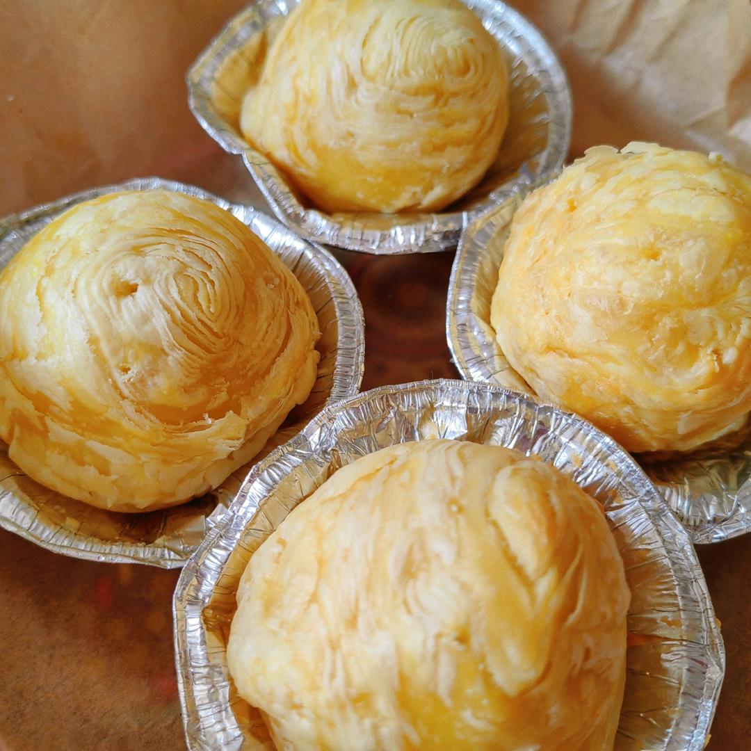 有空气炸锅就能做的小点心「酥皮汤圆」蛋挞皮与汤圆的完美结合👍👍👍