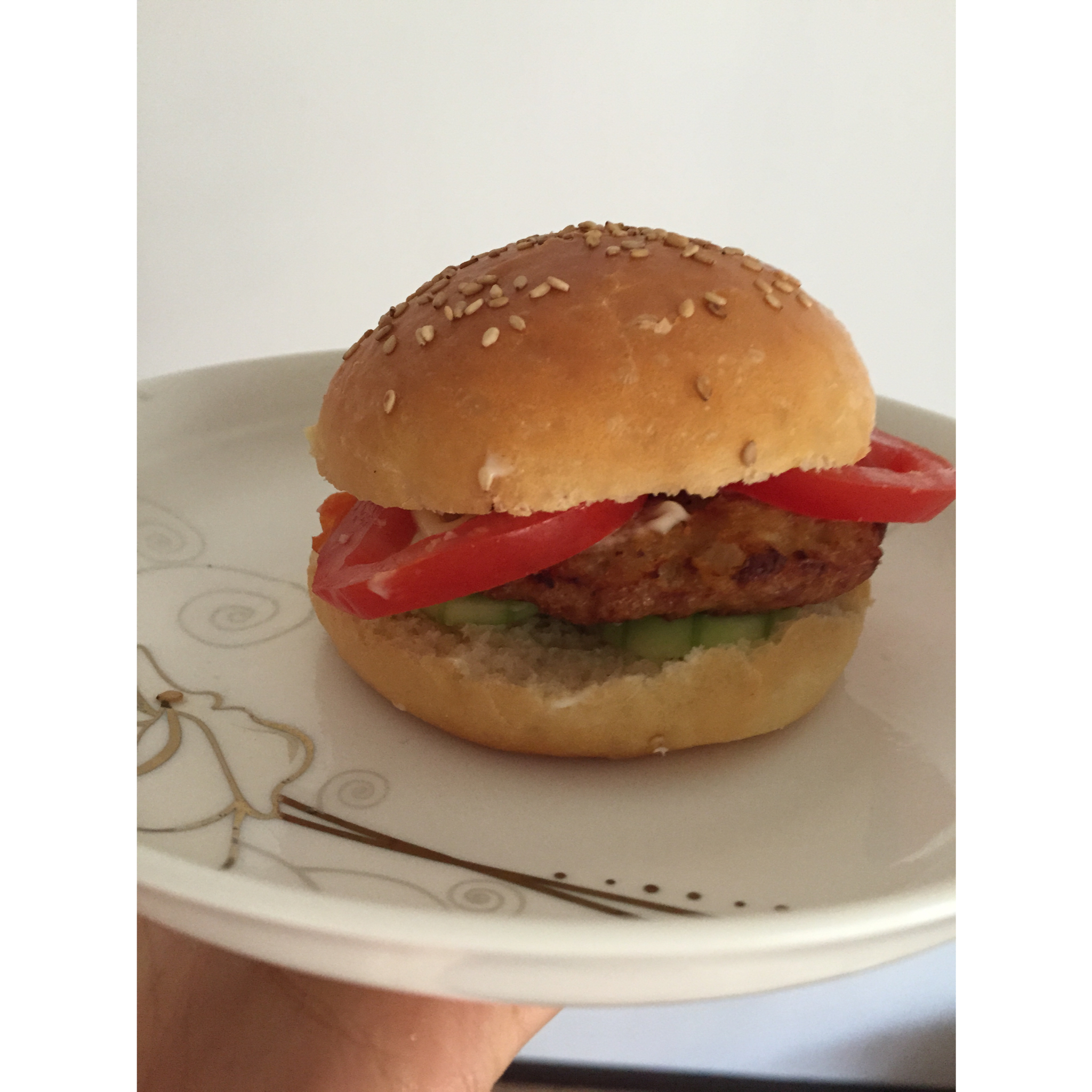 自制营养肉饼汉堡包