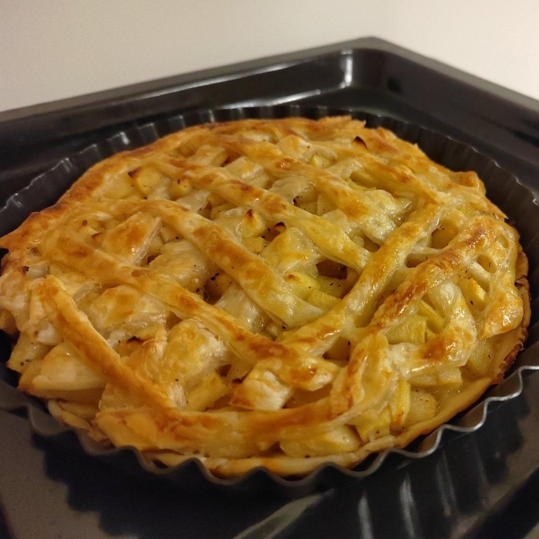 好吃简易手抓饼版苹果派