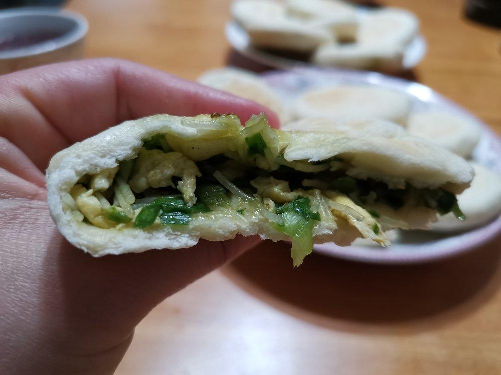 发面韭菜饼