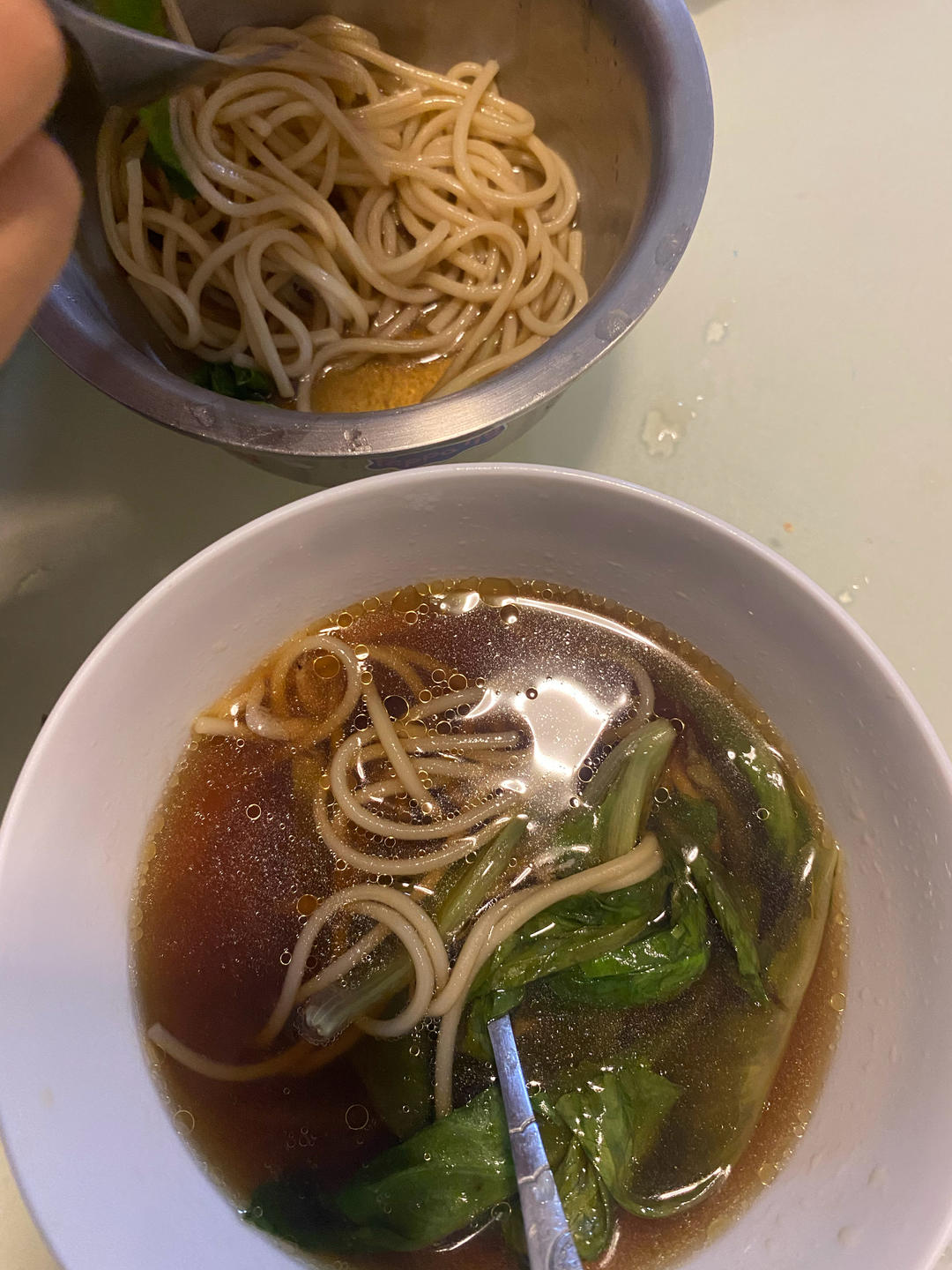 早餐来一碗清汤面，色香味俱全！