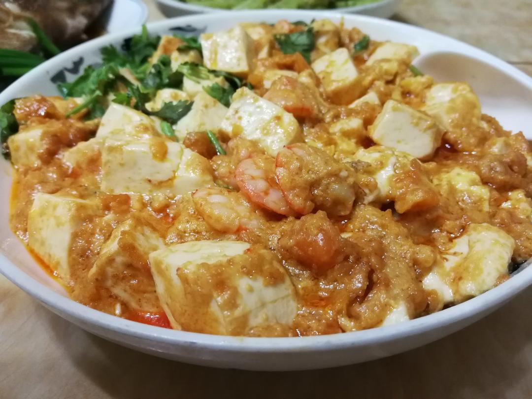 咸蛋黄豆腐