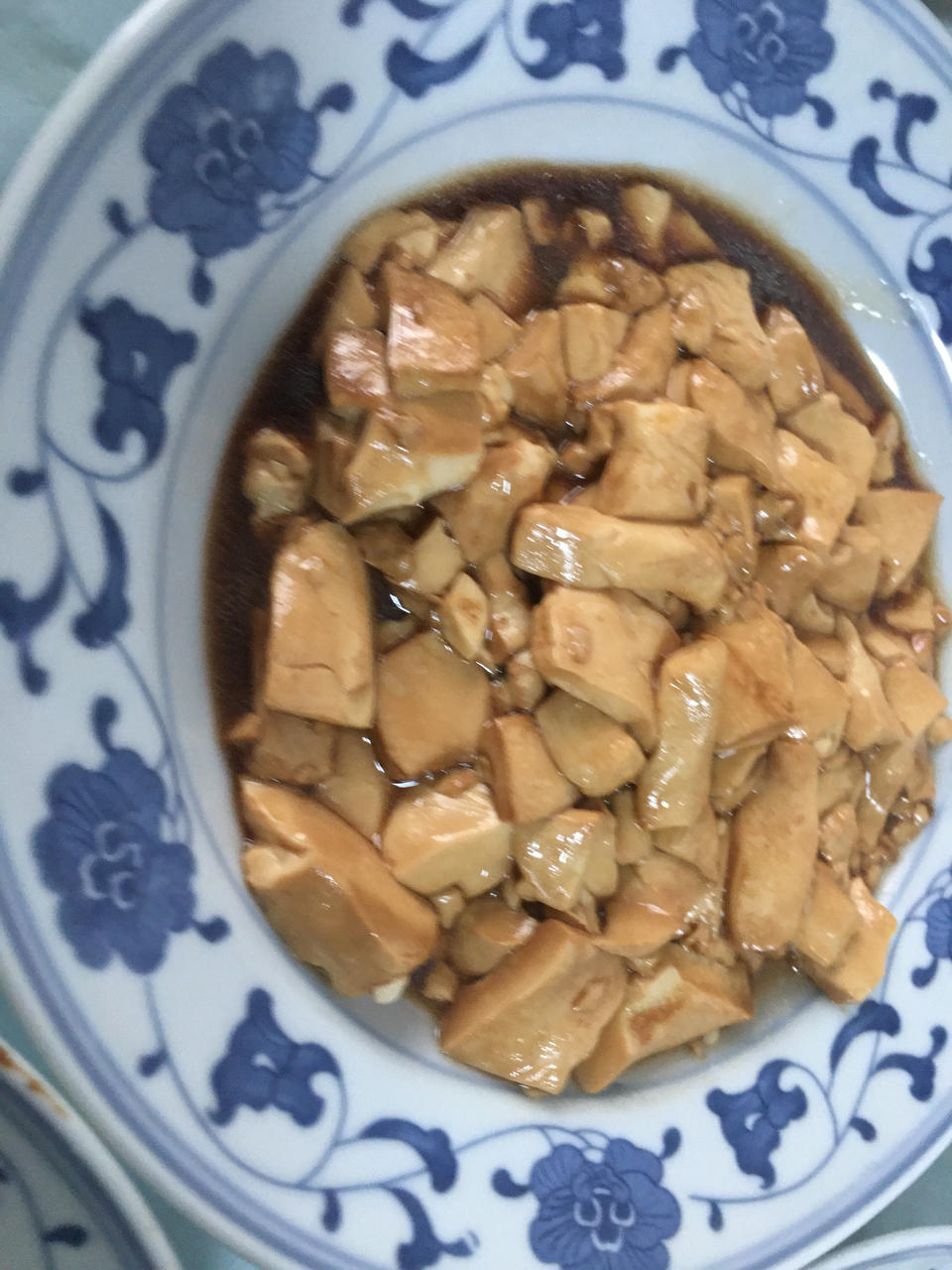 葱烧豆腐