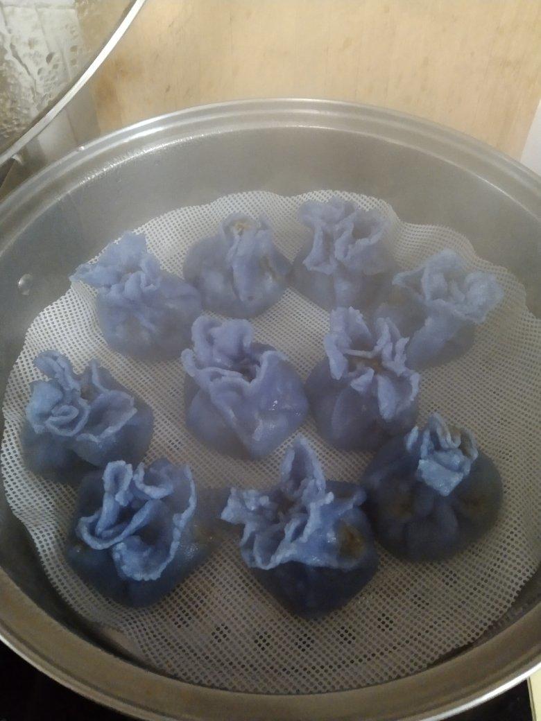 紫甘兰水晶蒸饺