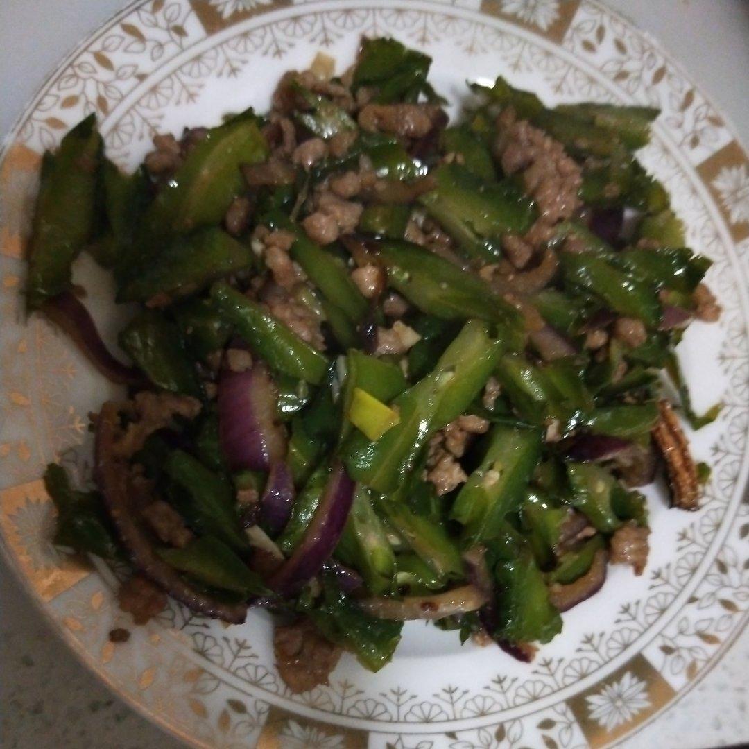四棱豆炒肉（齐宅）