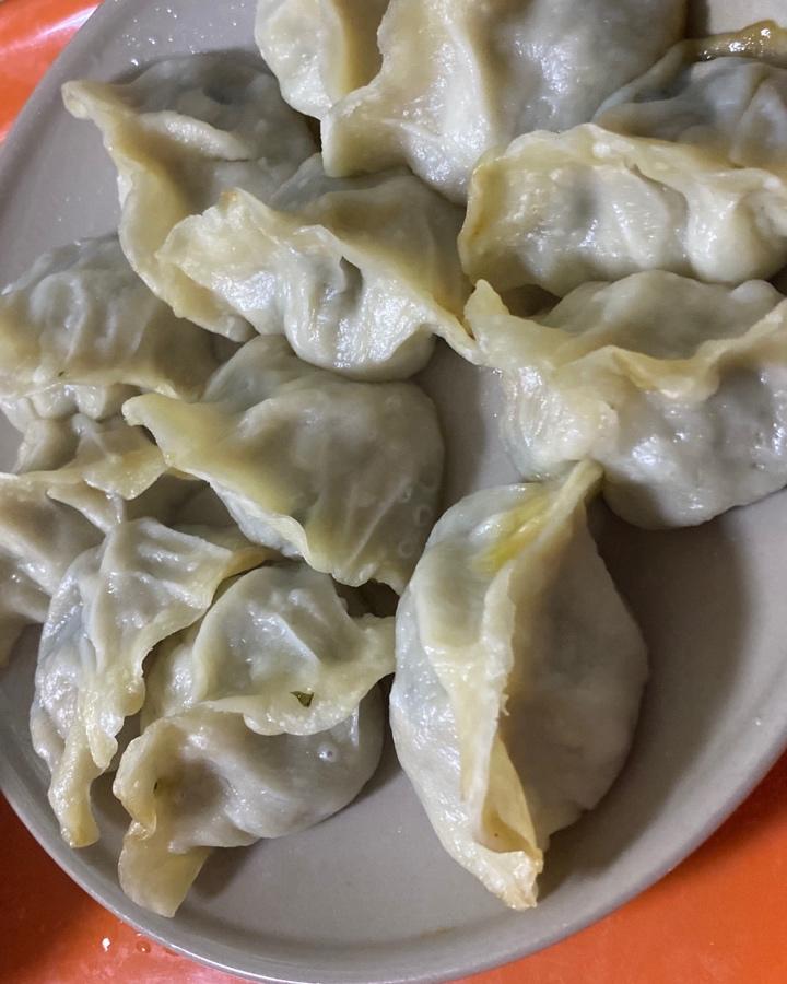 好吃的油麦菜鸡蛋饺子