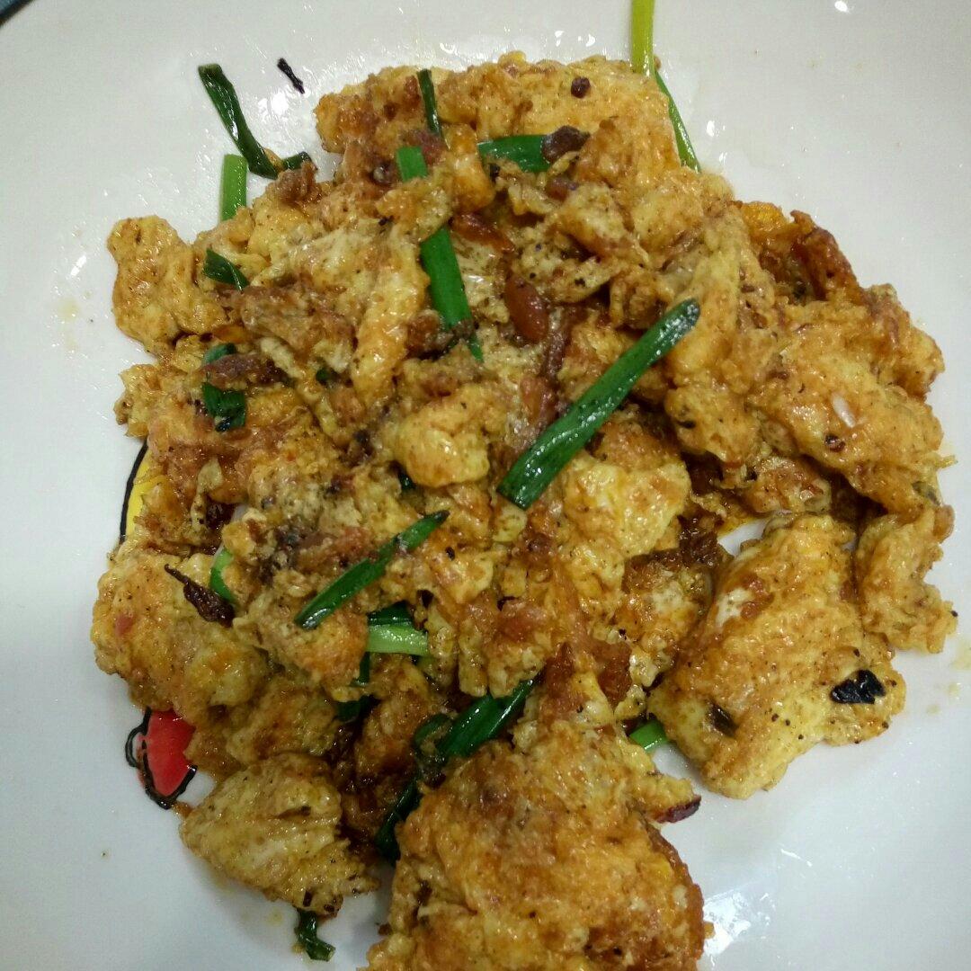黄豆酱炒鸡蛋（超级下饭菜）
