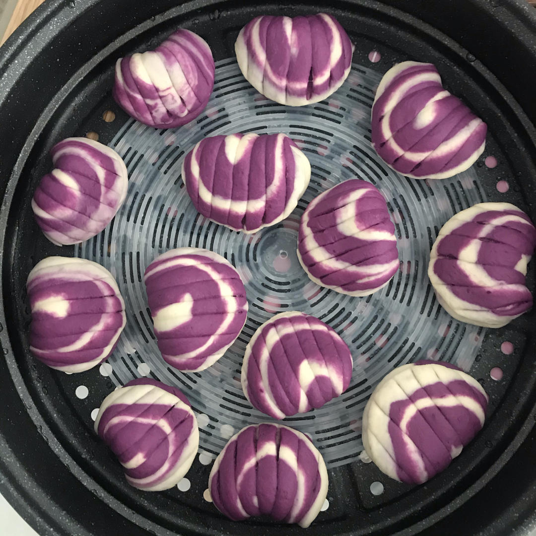 紫薯贝壳馒头