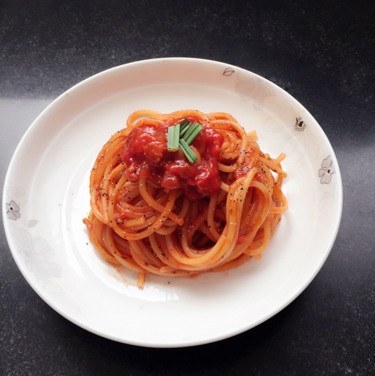 蕃茄蘑菇肉酱意大利面