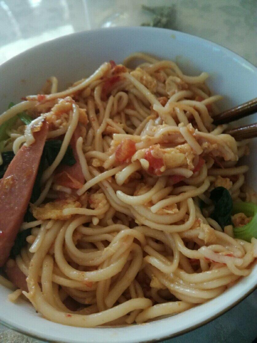 鸡蛋素炒面Fried Noodles Vegetarian