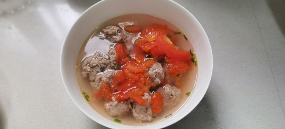 番茄圆子汤的做法