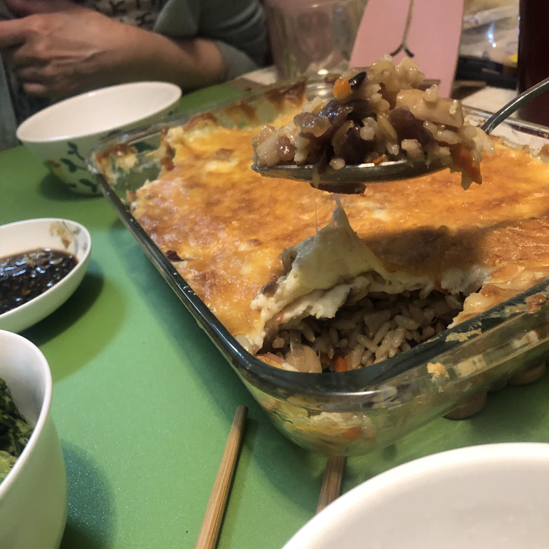 海鲜芝士焗饭（零失败超简单）