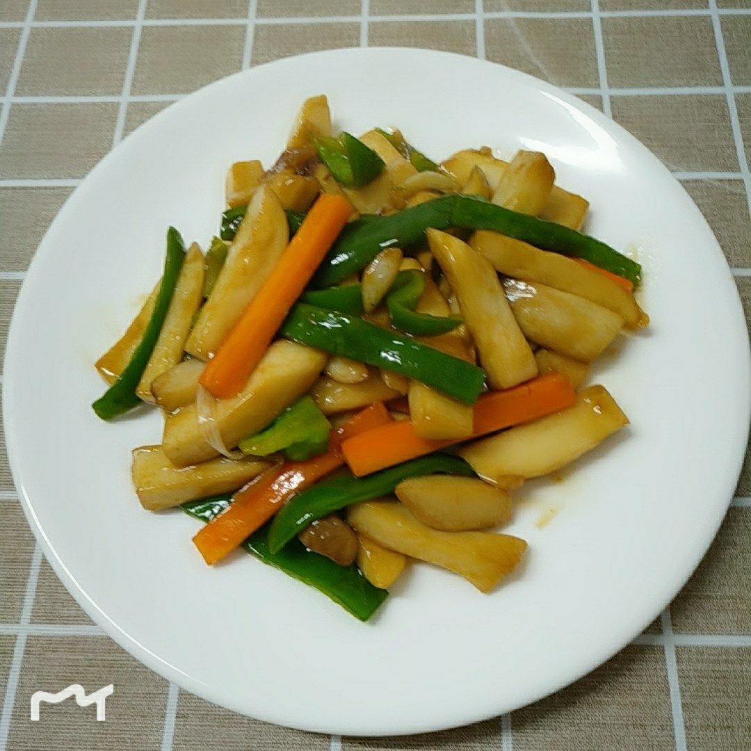 杏鲍菇炒青椒