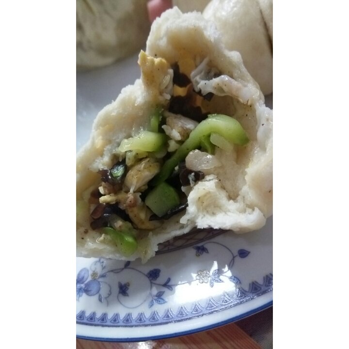 西葫芦鸡蛋素馅包子