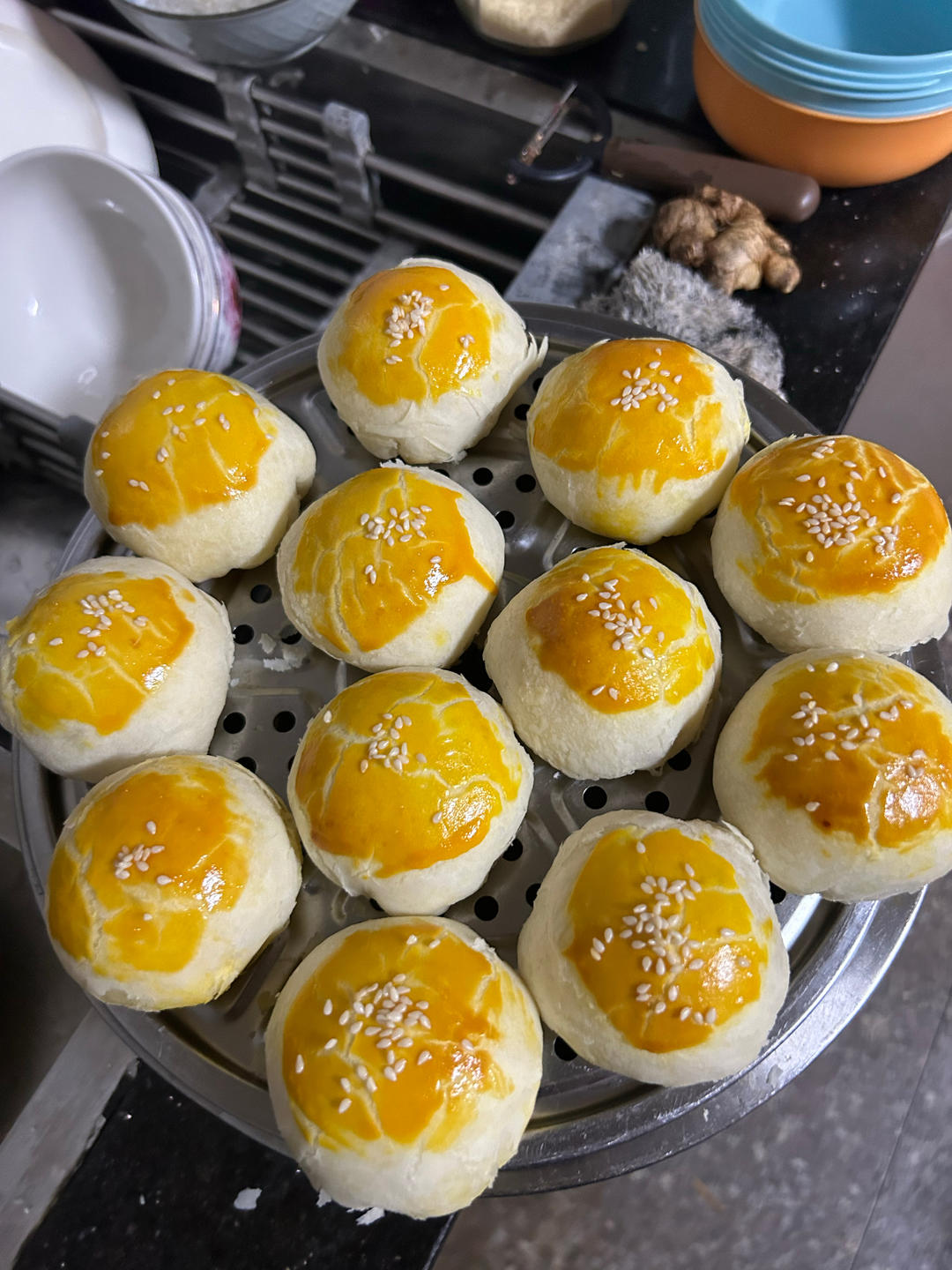酥到掉渣的蛋黄酥（玉米油版）
