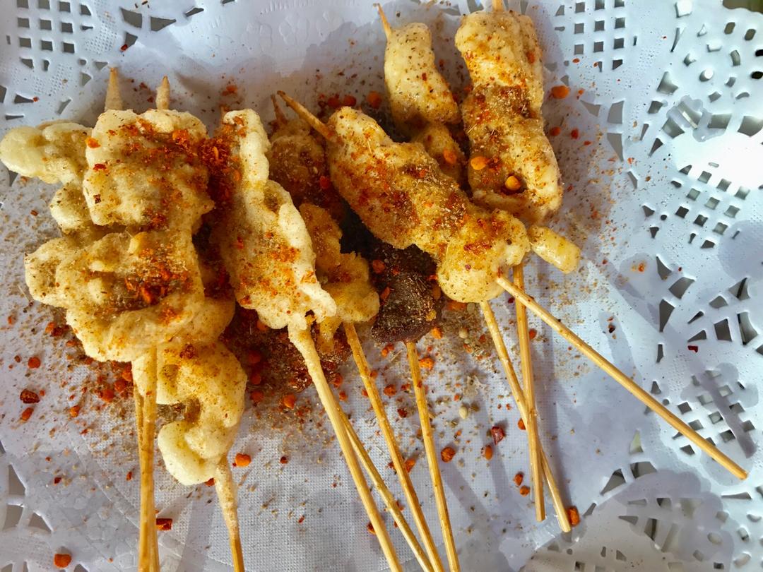 回忆中的挂糊小鸡肉串