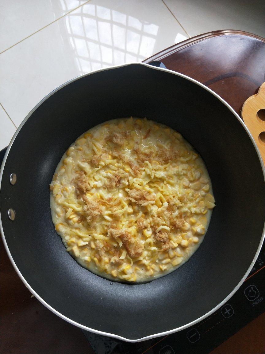 5分钟搞定黄金芝士玉米烙，金黄酥脆，巨拉丝‼️巨好吃‼️