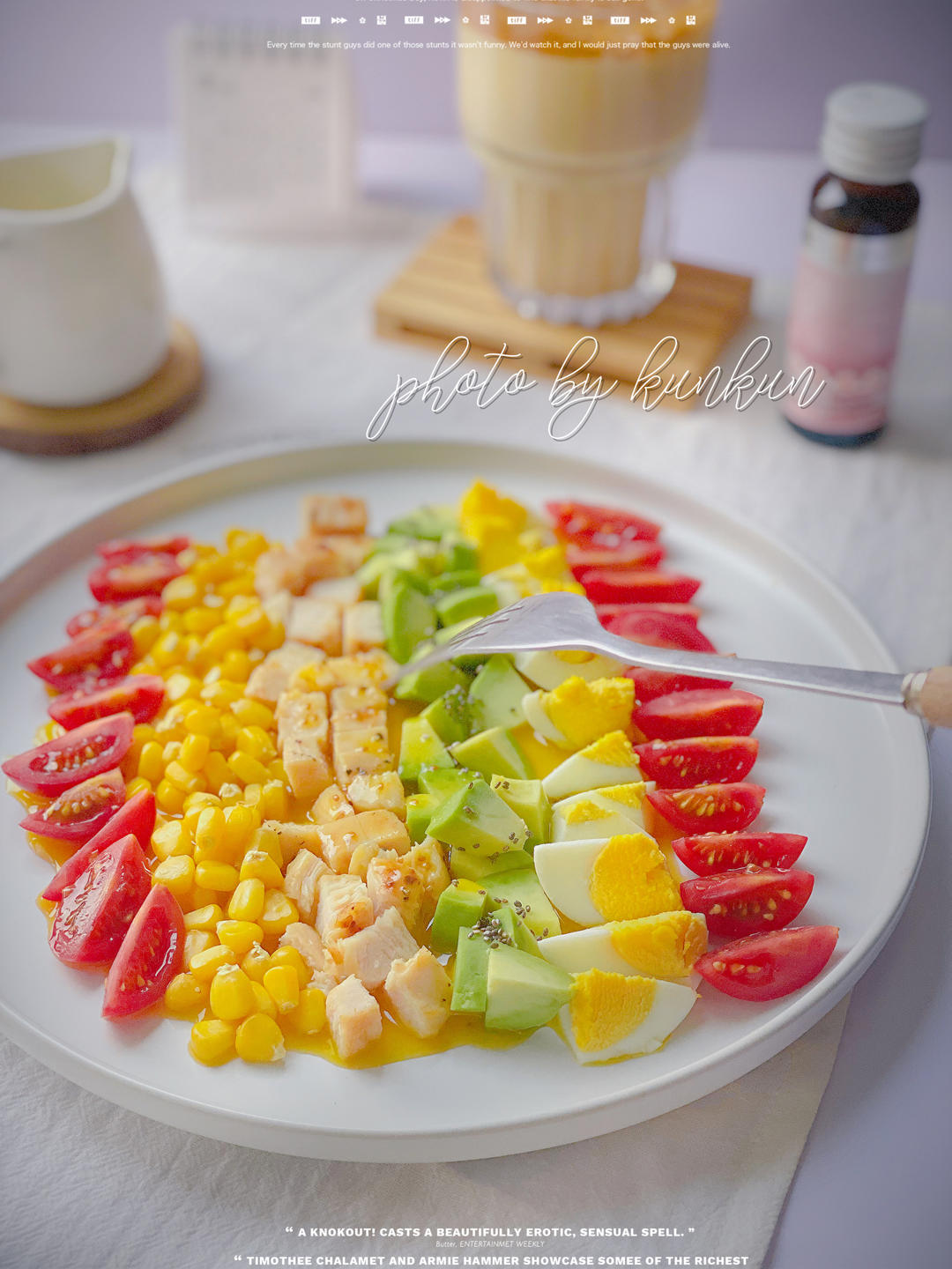 夏日减脂｜柠檬考伯沙拉🥗低卡高颜值又快手