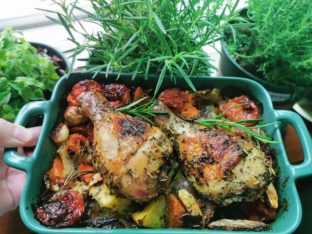 法式香料烤鸡腿