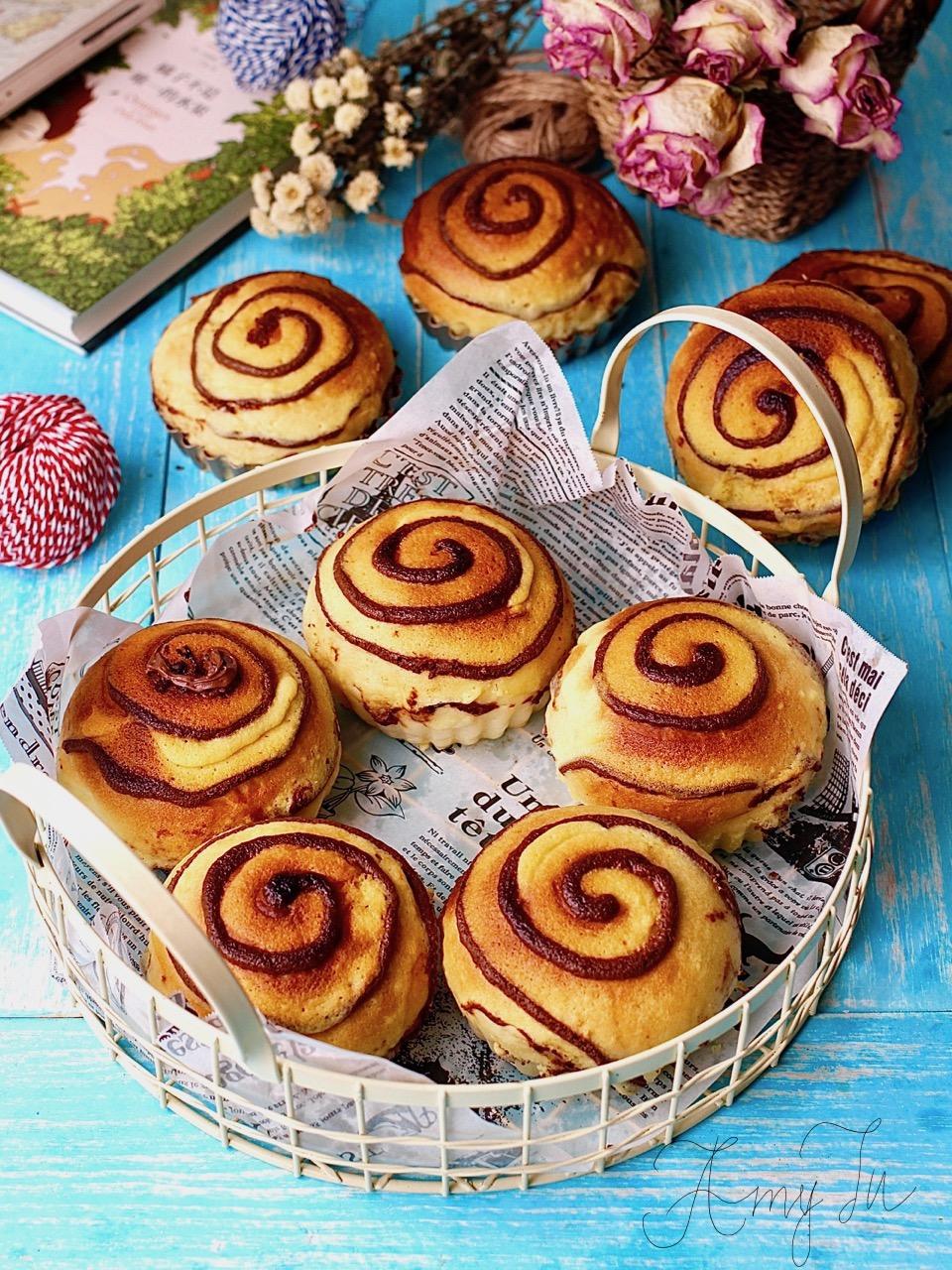 amytu做的大理石花纹面包