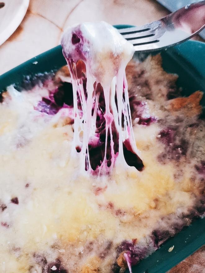 焗奶香紫薯的做法