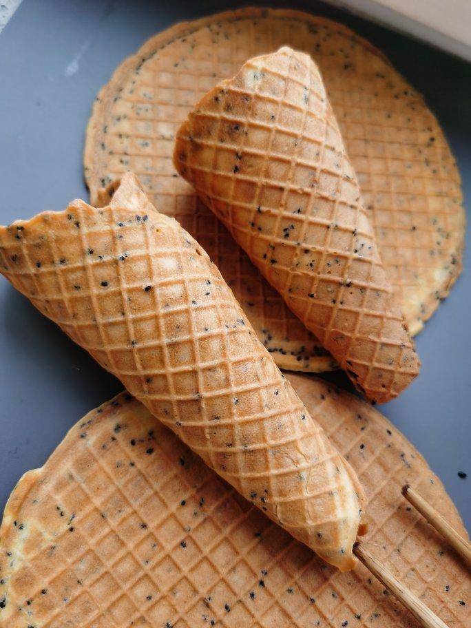 黑芝麻手工鸡蛋卷