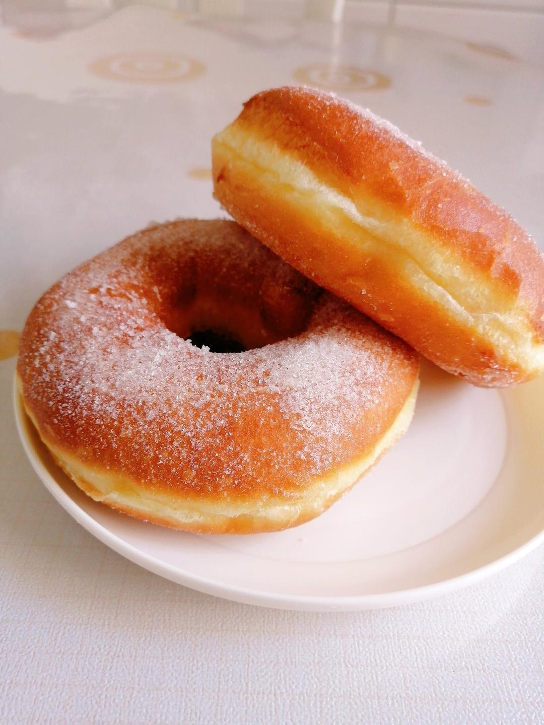 🍩超快手一小时低糖无需烤箱的甜甜圈（详细视频）