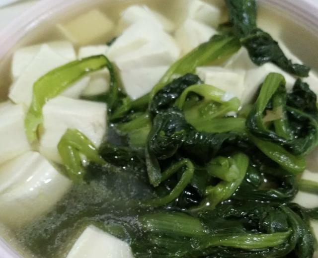 小白菜炖豆腐