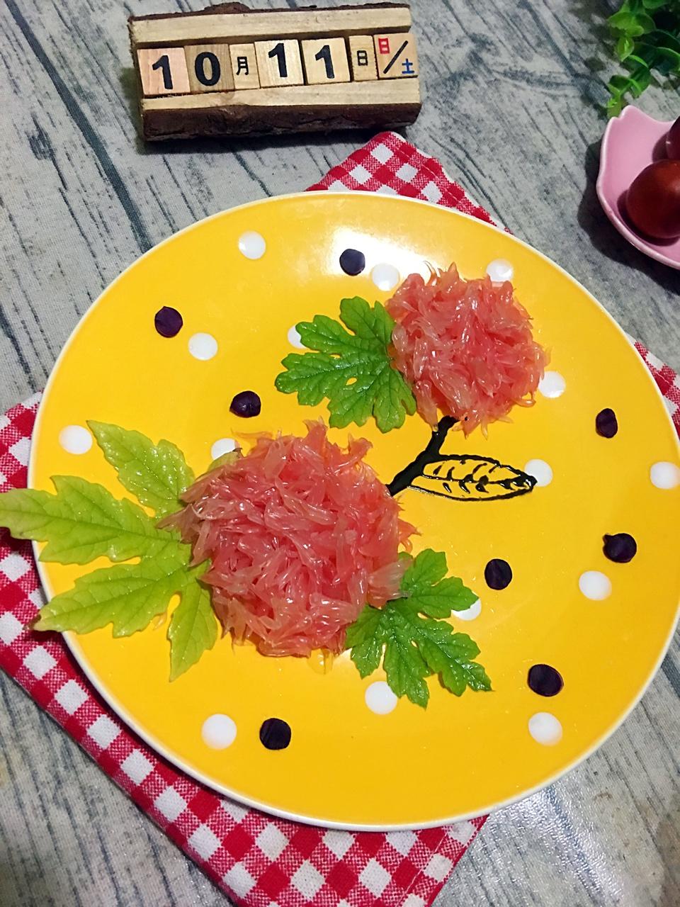 cookie-28做的柚子果盘造型.