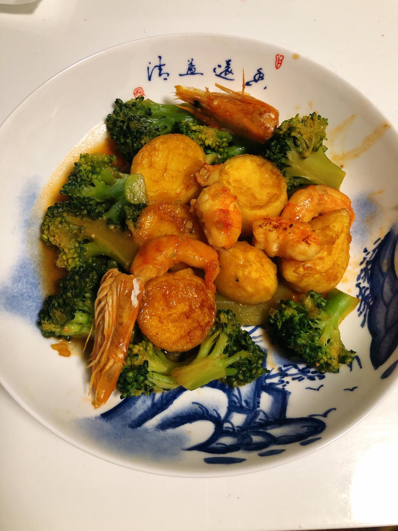 红烧虾仁🍤日本豆腐—2021年夜饭