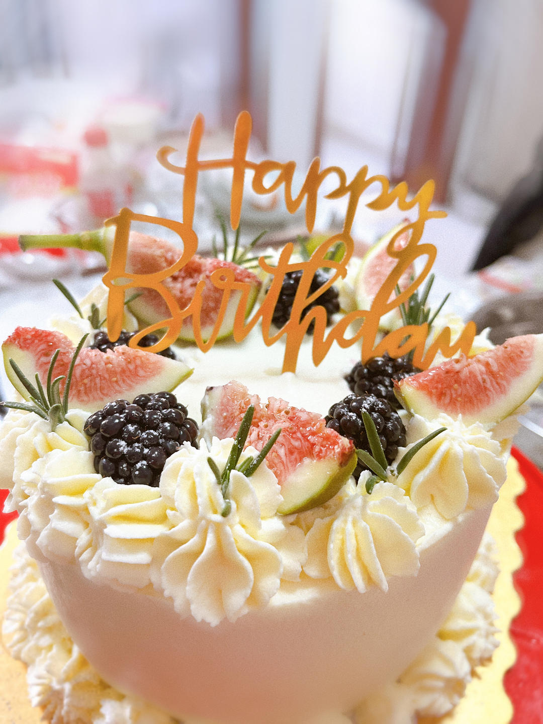 六寸戚风和我做的生日蛋糕们