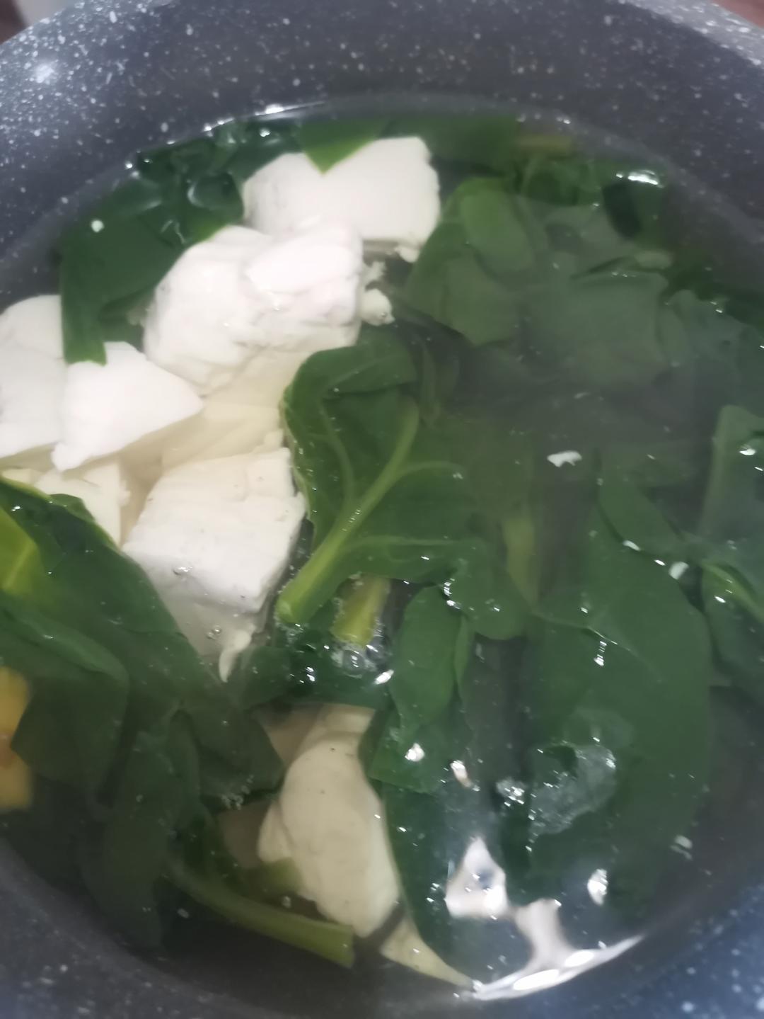 木耳菜豆腐汤