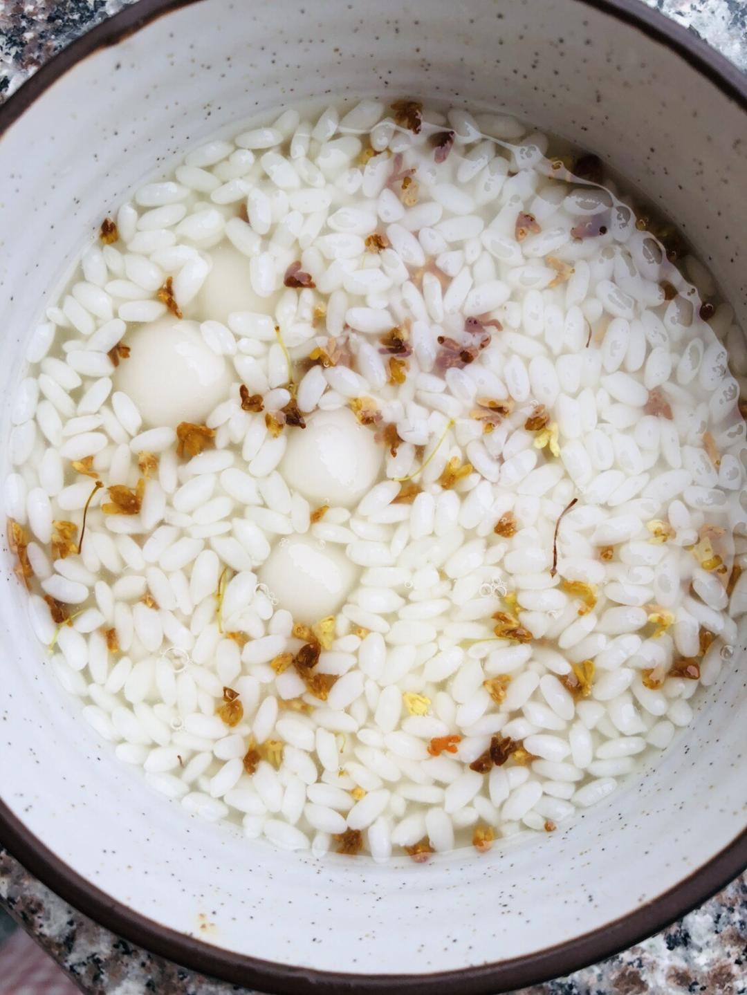 桂花酒酿圆子的做法步骤图 怎么做好吃 周丫丫zyj 下厨房